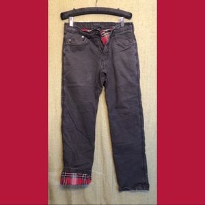 PRANA: Men’s Bronson Lined Pants: Charcoal/Red s30